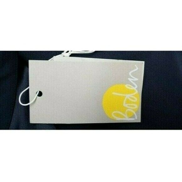 Boden Womens Zada Jumpsuit Straight Leg US 6 UK 10 Navy Blue Long Sleeve NWT - Picture 5 of 5